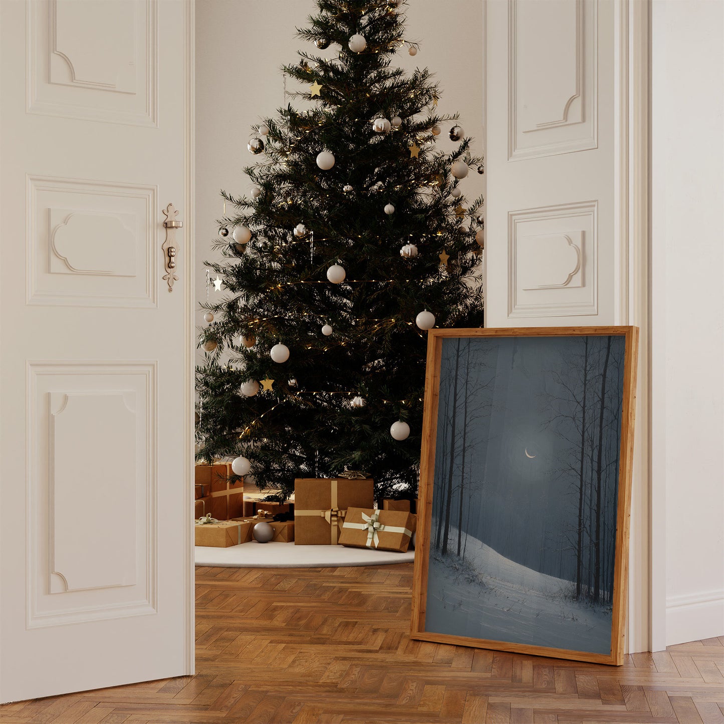 Moonlit Forest Beckons Winter Dreams