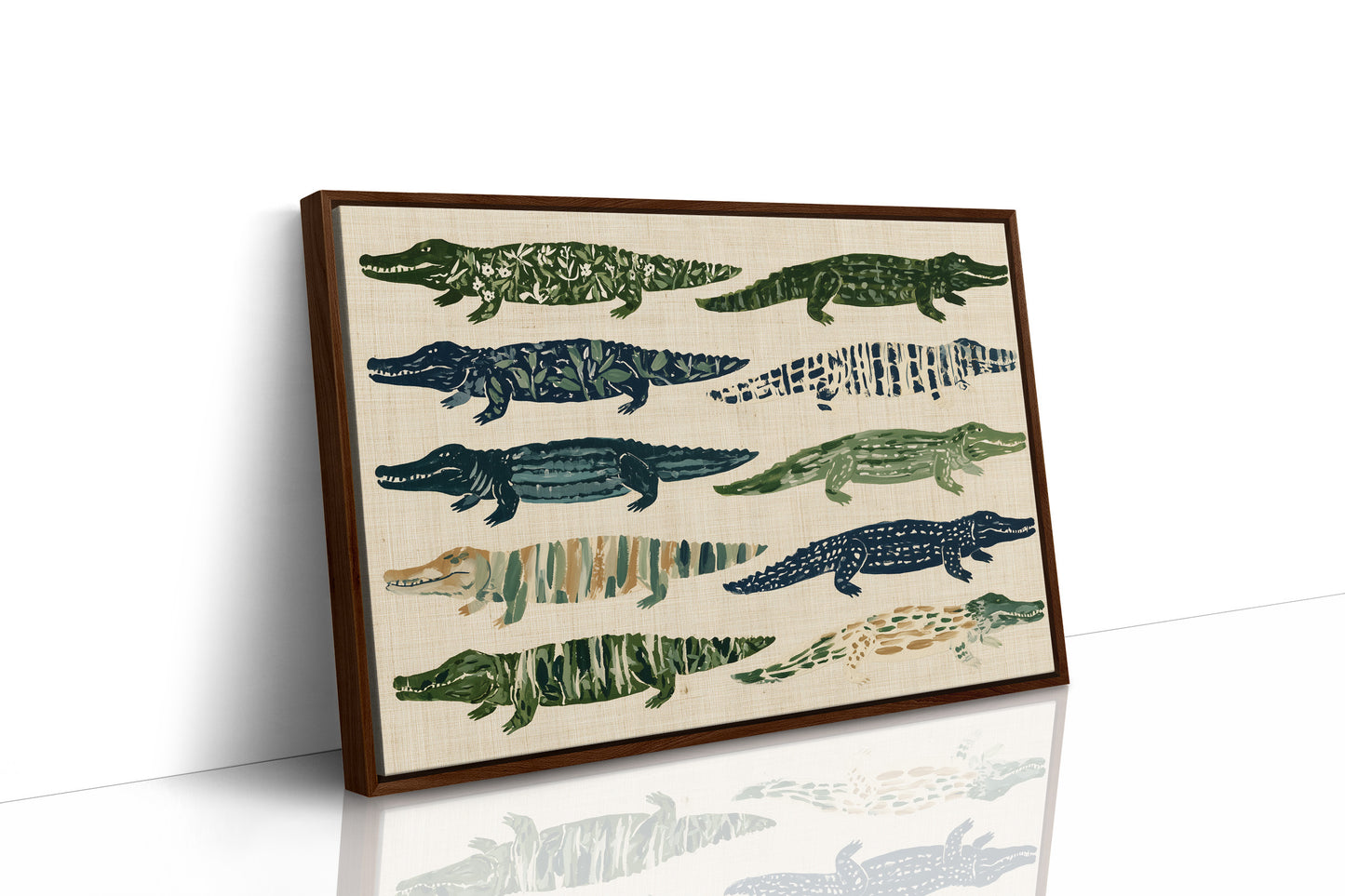Ten Painted Alligators