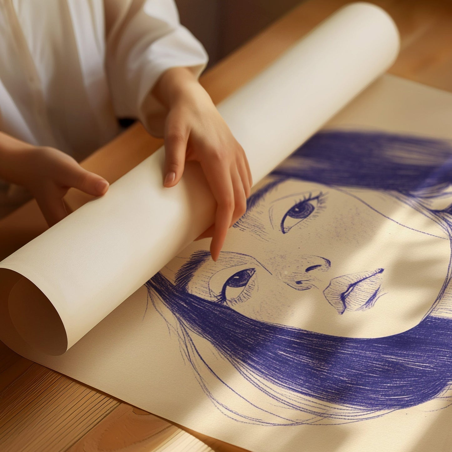 Indigo Lines Tell Silent Stories