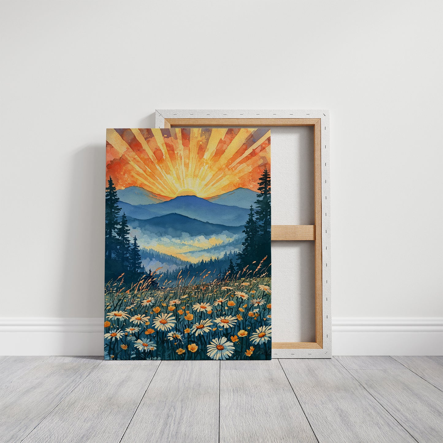 Buttercups & Daisies Below the Blazing Ridge
