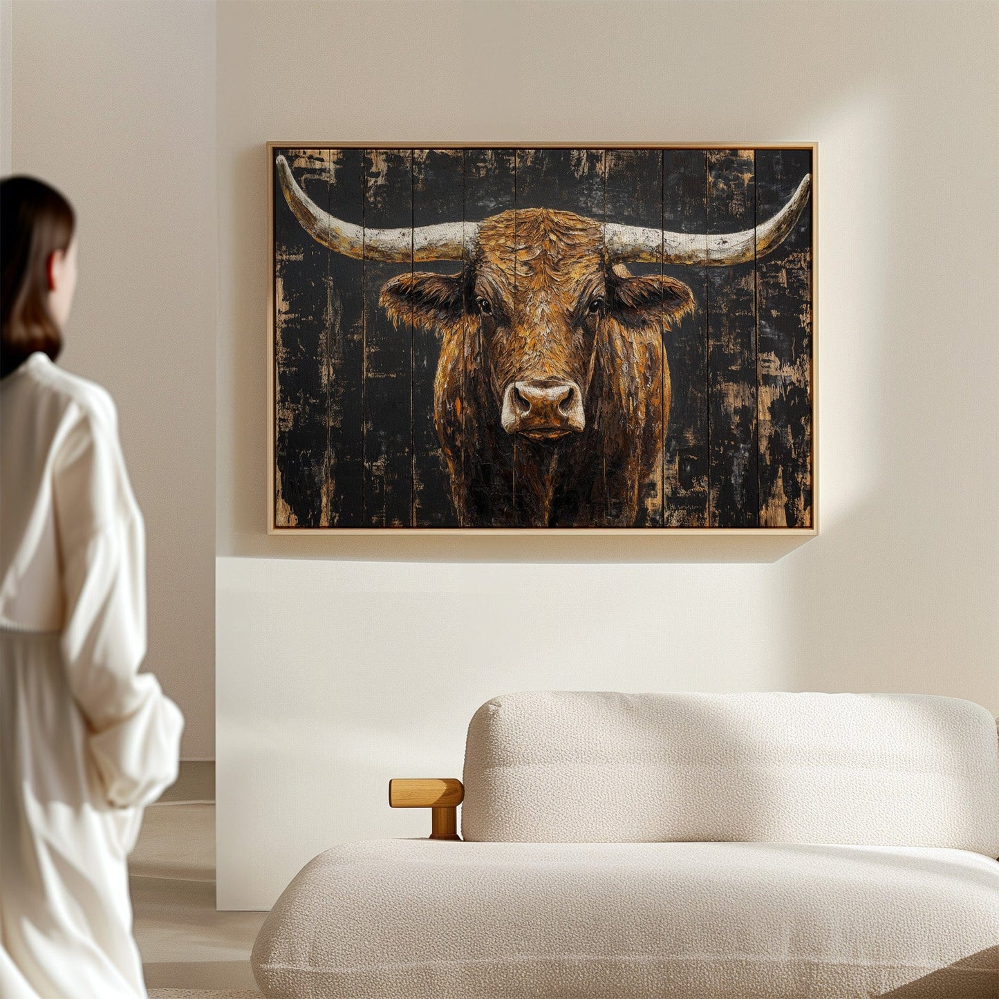 Highland Cattle Wears Autumn's Crown