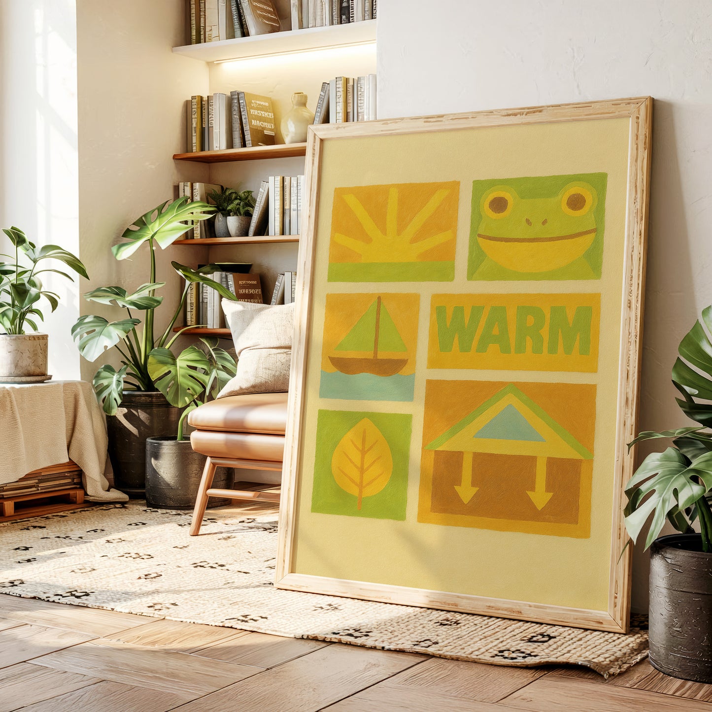 Warm Days with Frog and Sun