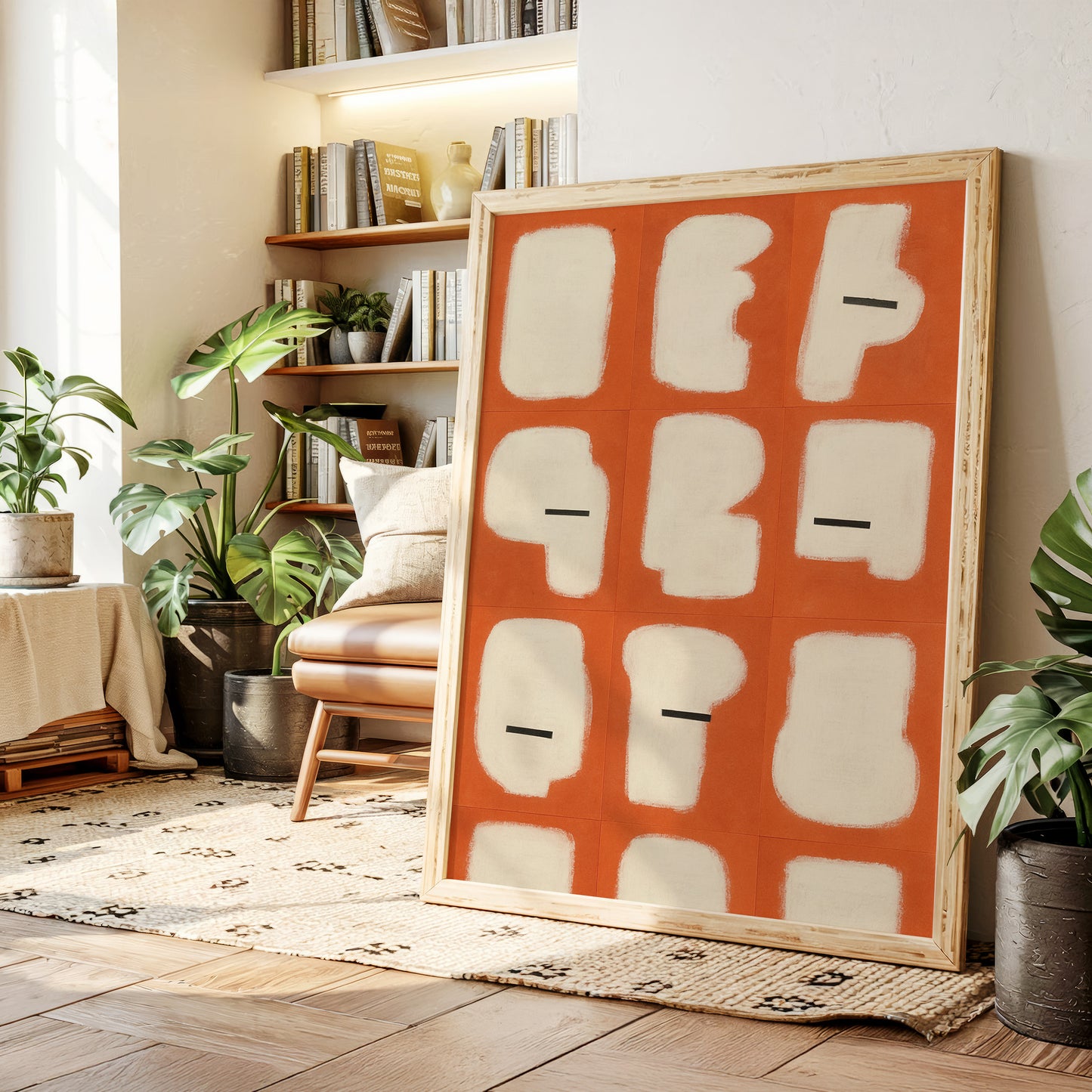 Minimal Shapes on Burnt Orange Grid