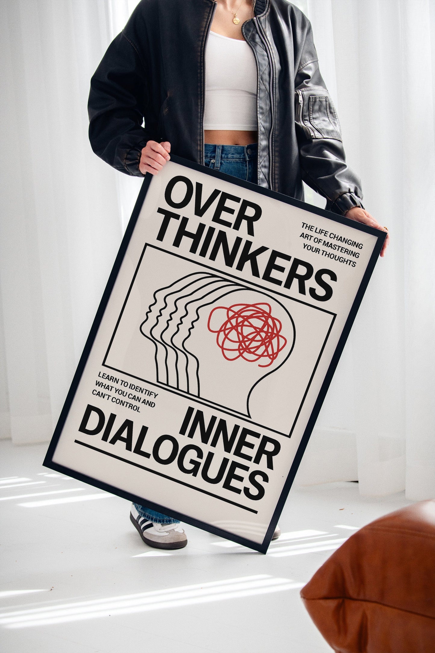Overthinkers Inner Dialogues – Bold Modern Mental Health Print