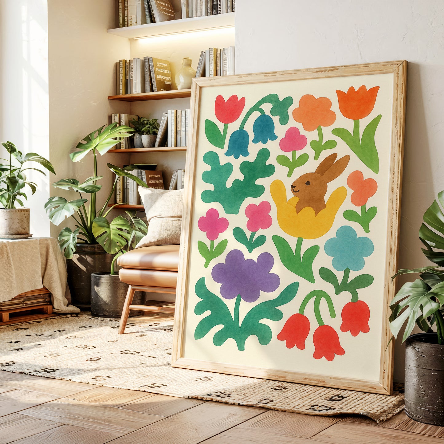 Bunny in the Bloom Garden