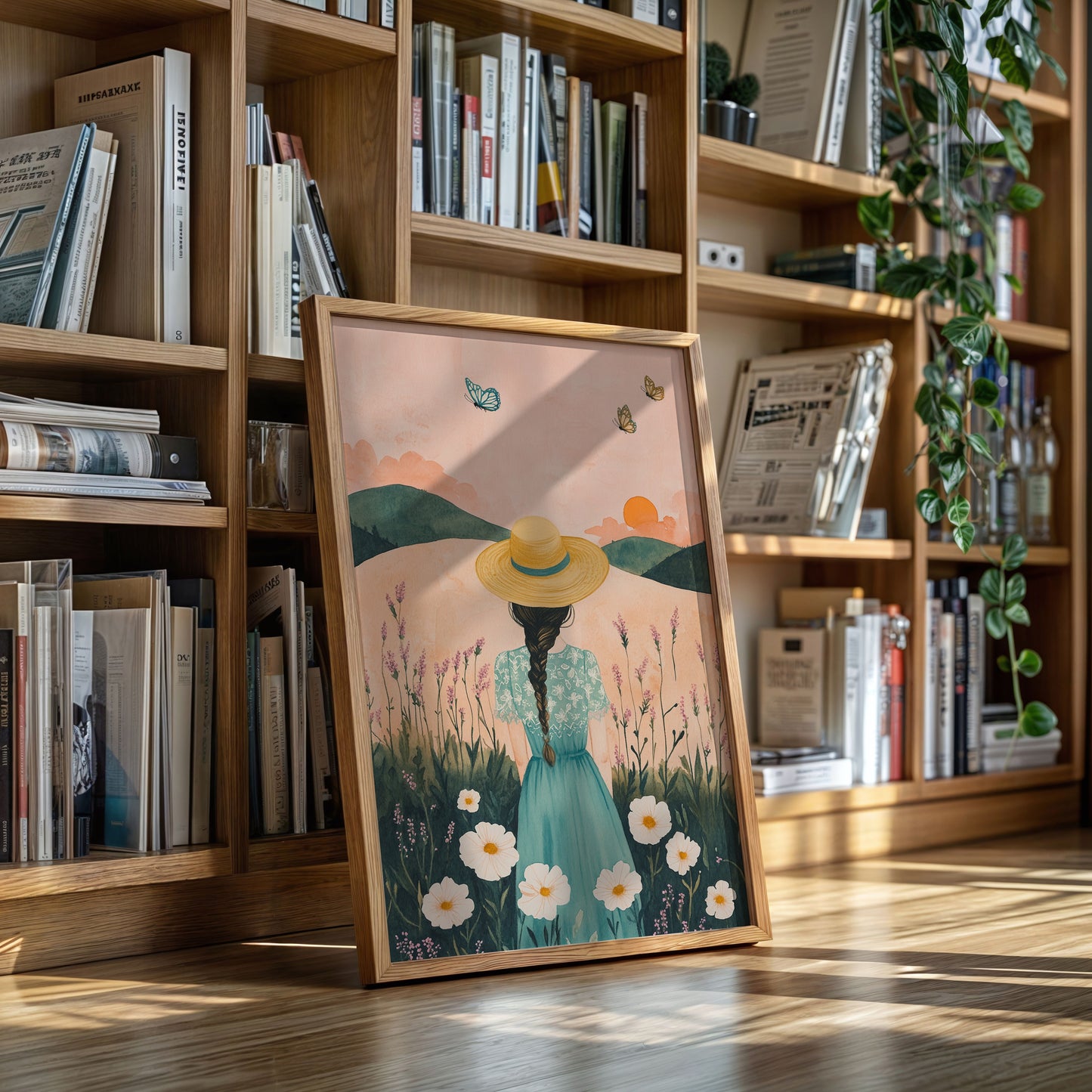 Sunset Stroll in Wildflower Dreams