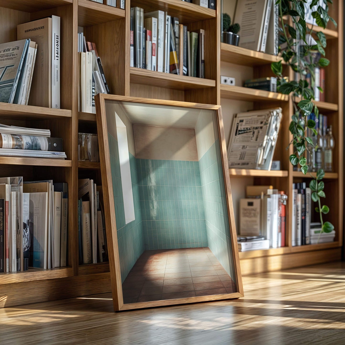 Morning Light Meets Mint Tiles