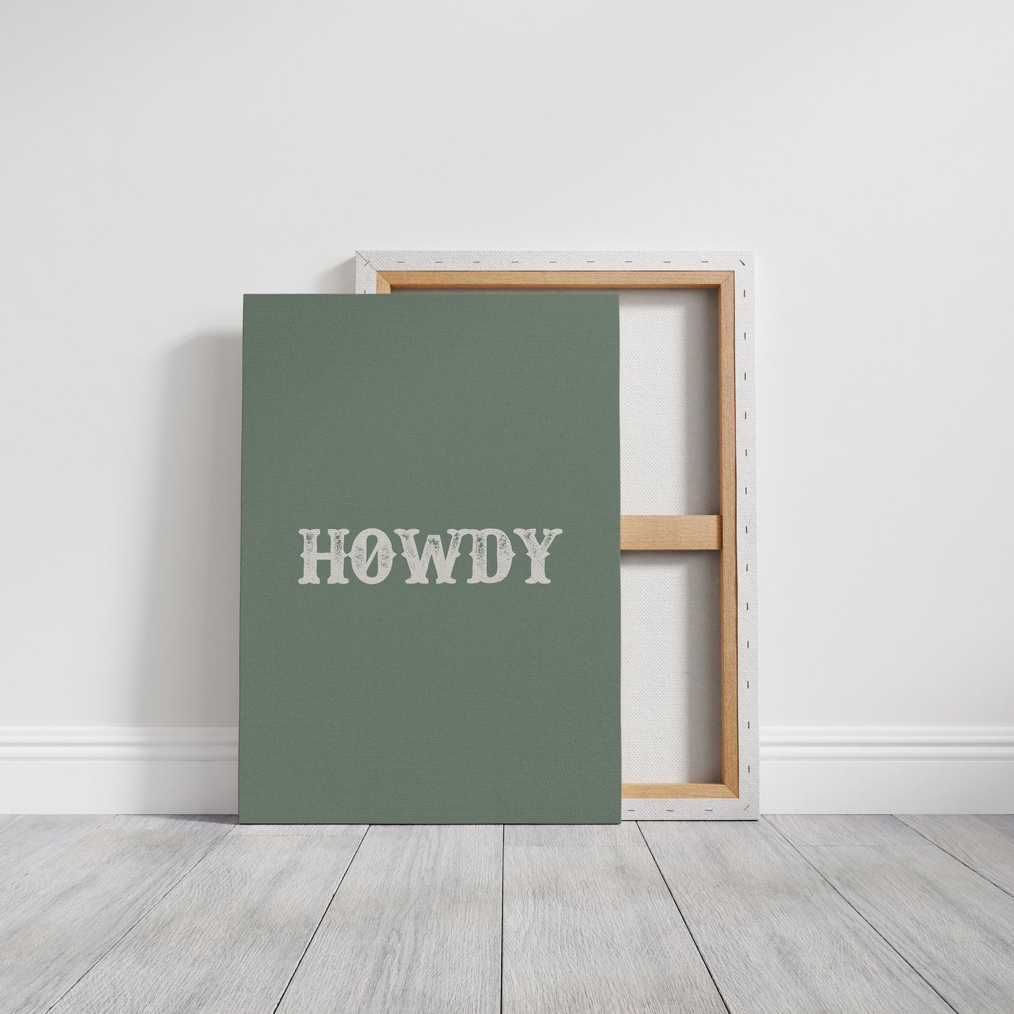 Howdy Western Minimalist in Green