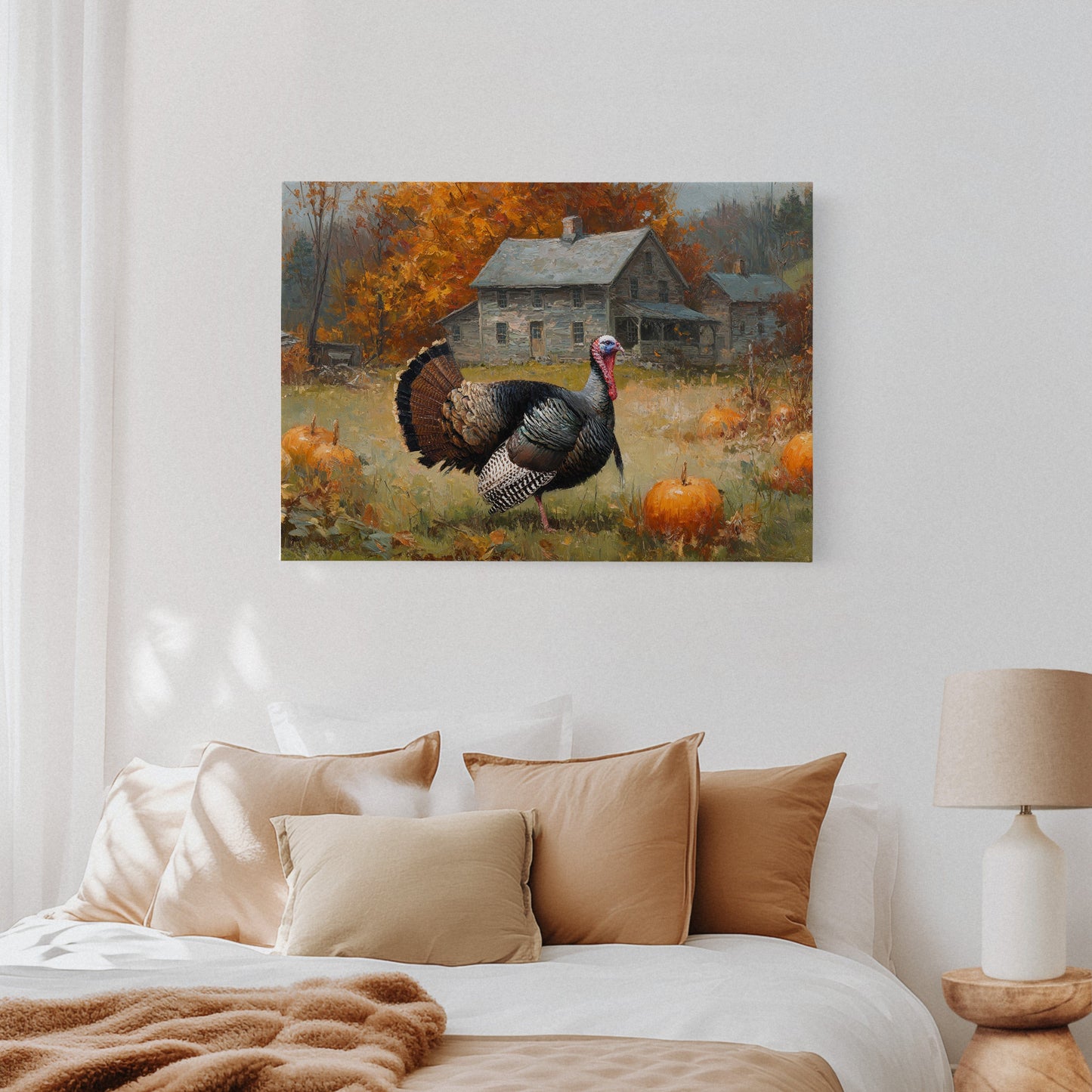 Autumn's Guest At The Farmhouse