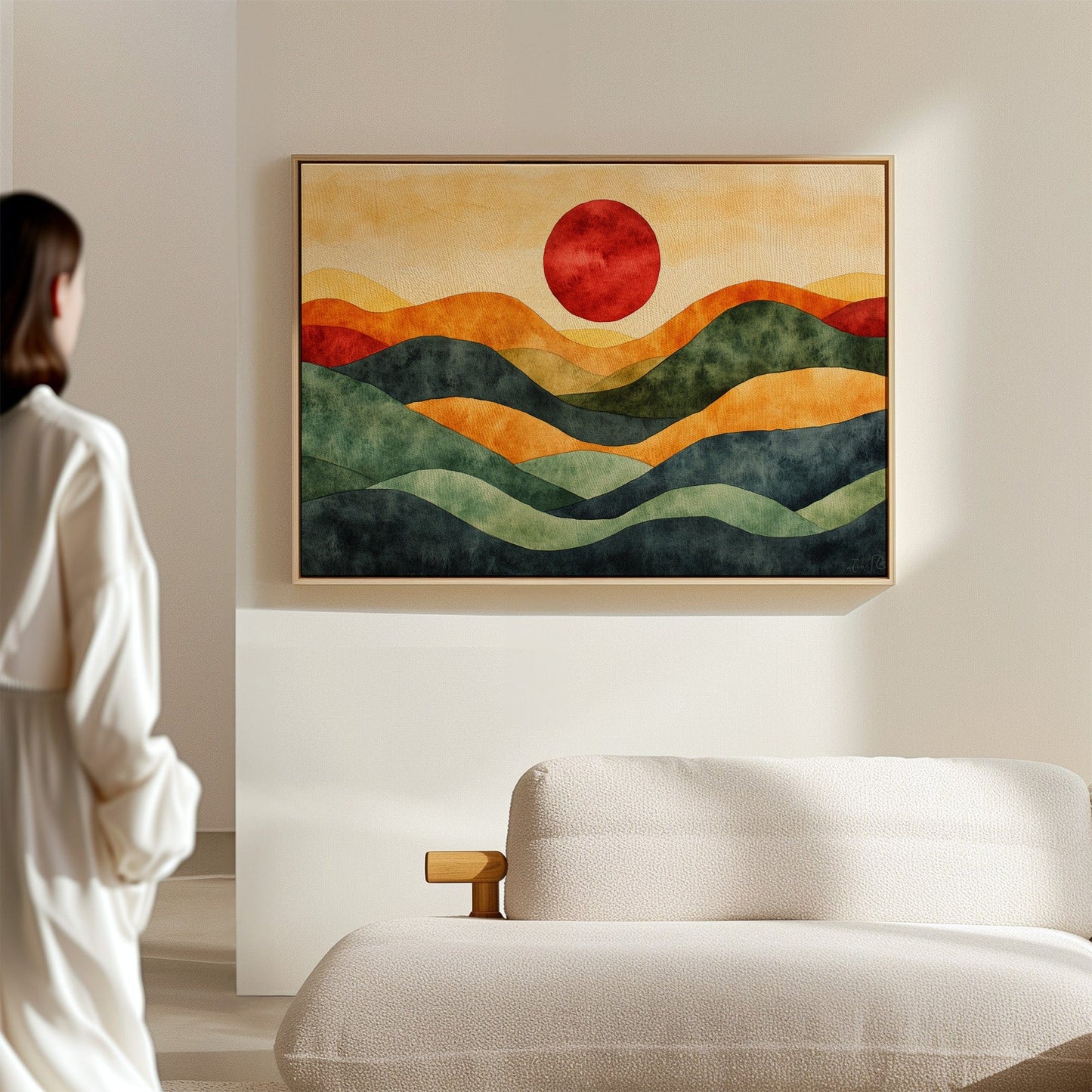 Rolling Hills Bow To Crimson Sky