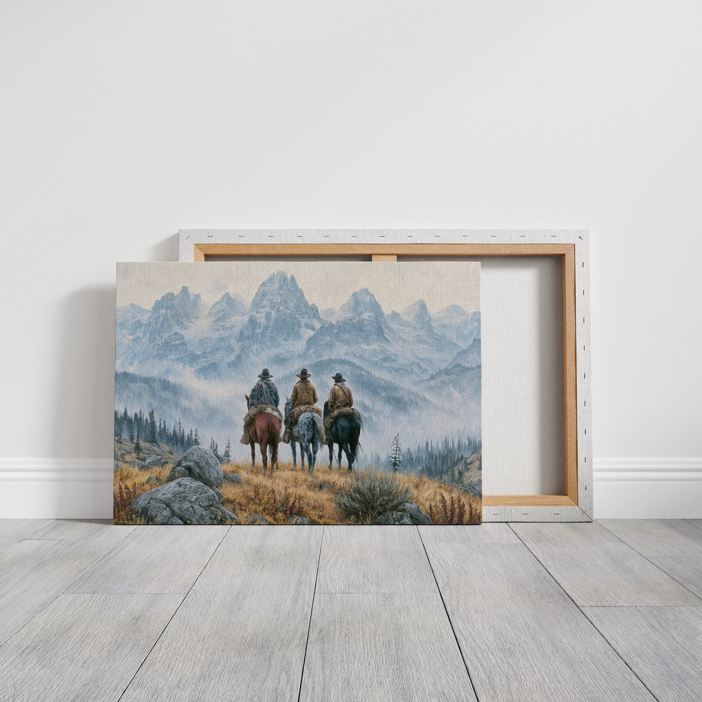 Riders at the Foot of the Tetons