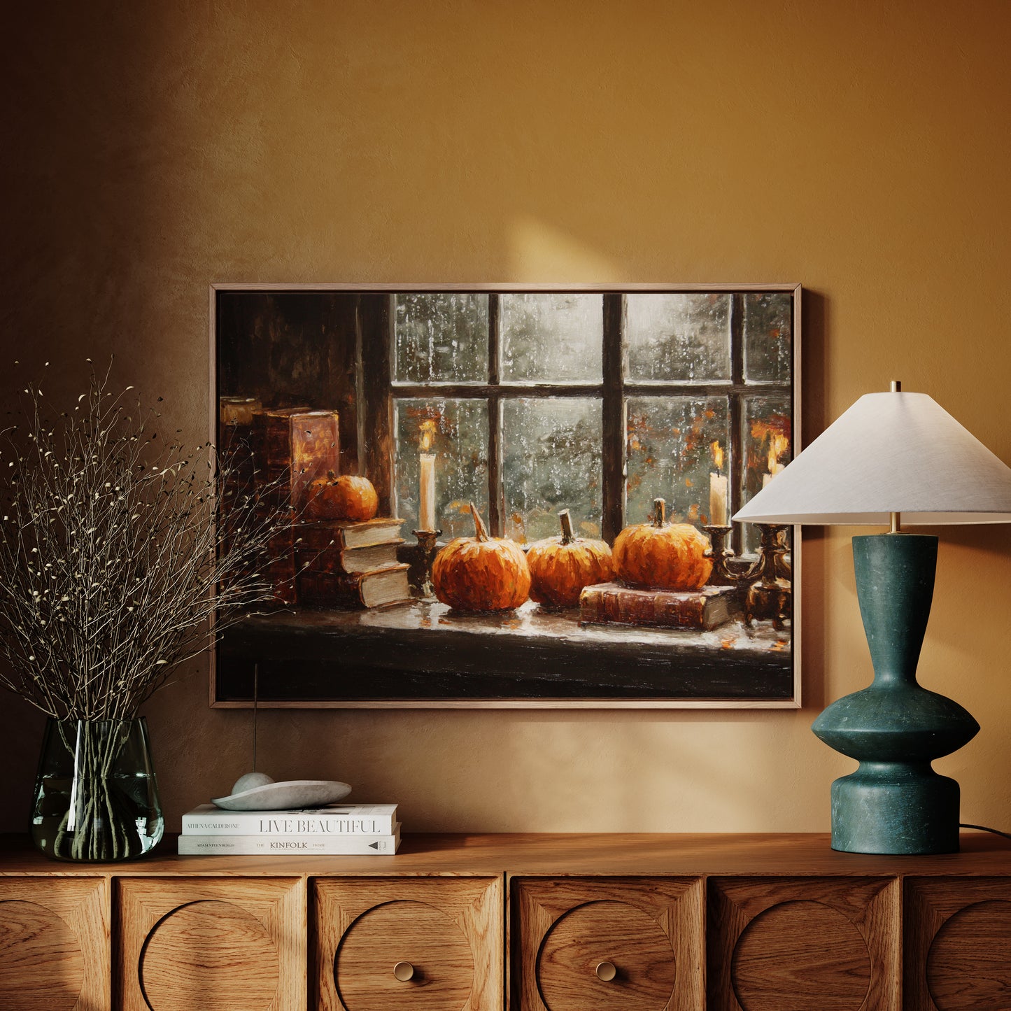 Harvest Light Through Rainy Glass