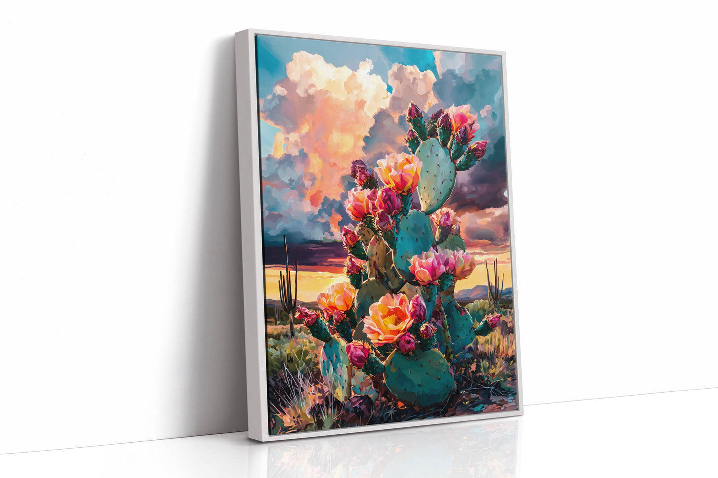 Desert Blooms Dance Against Thunder
