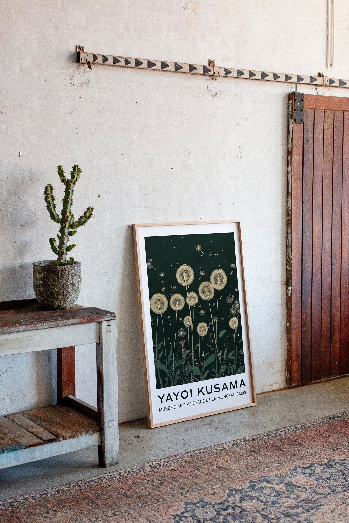 Ethereal Dandelion Dream – Kusama-Inspired Nightscape