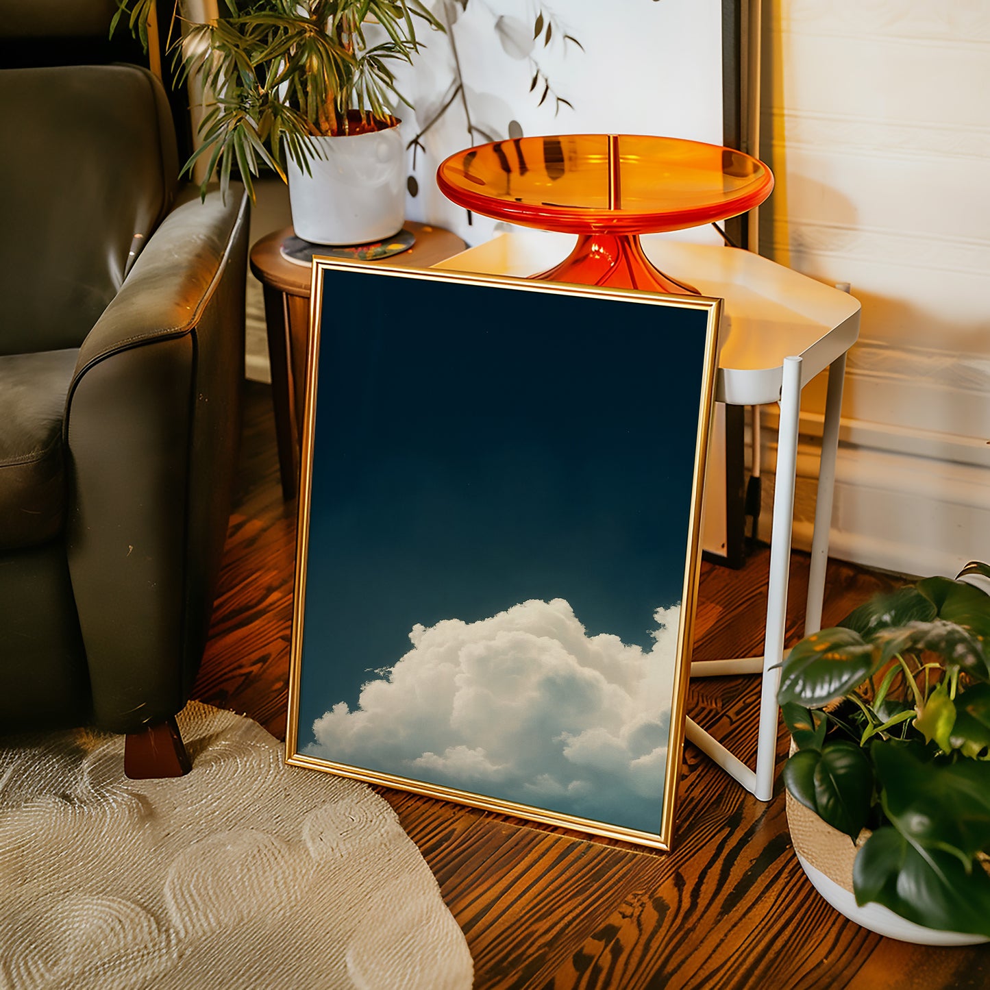 Rising Cloud Beneath Deep Sky