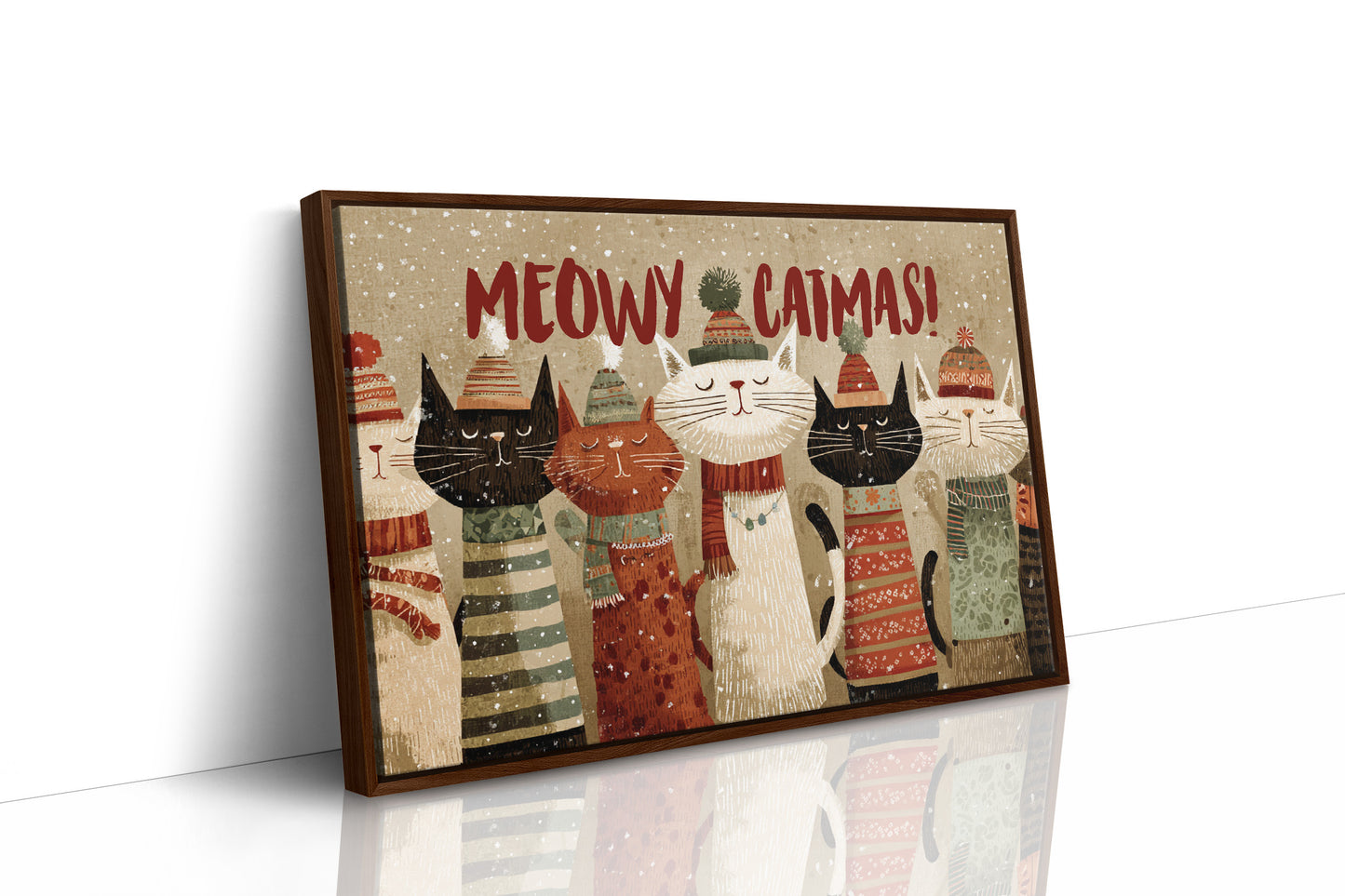 Feline Choir Sings Winter Joy