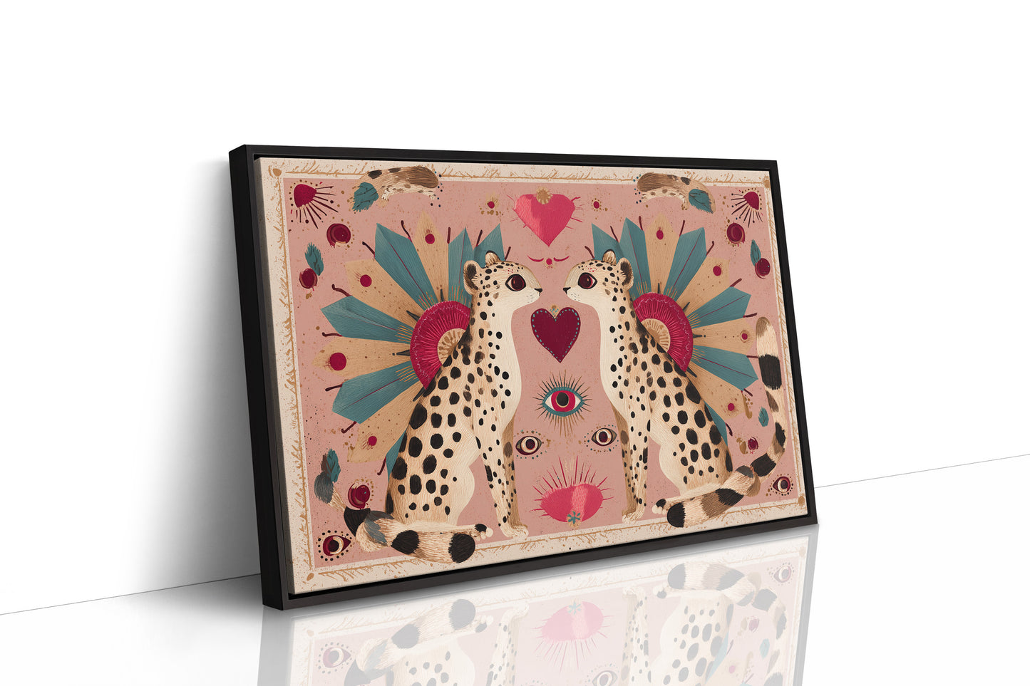 Twin Leopards Share One Heart