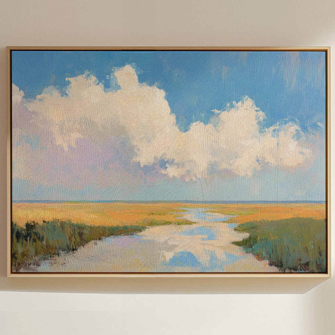 Summer Clouds Crown The Marsh
