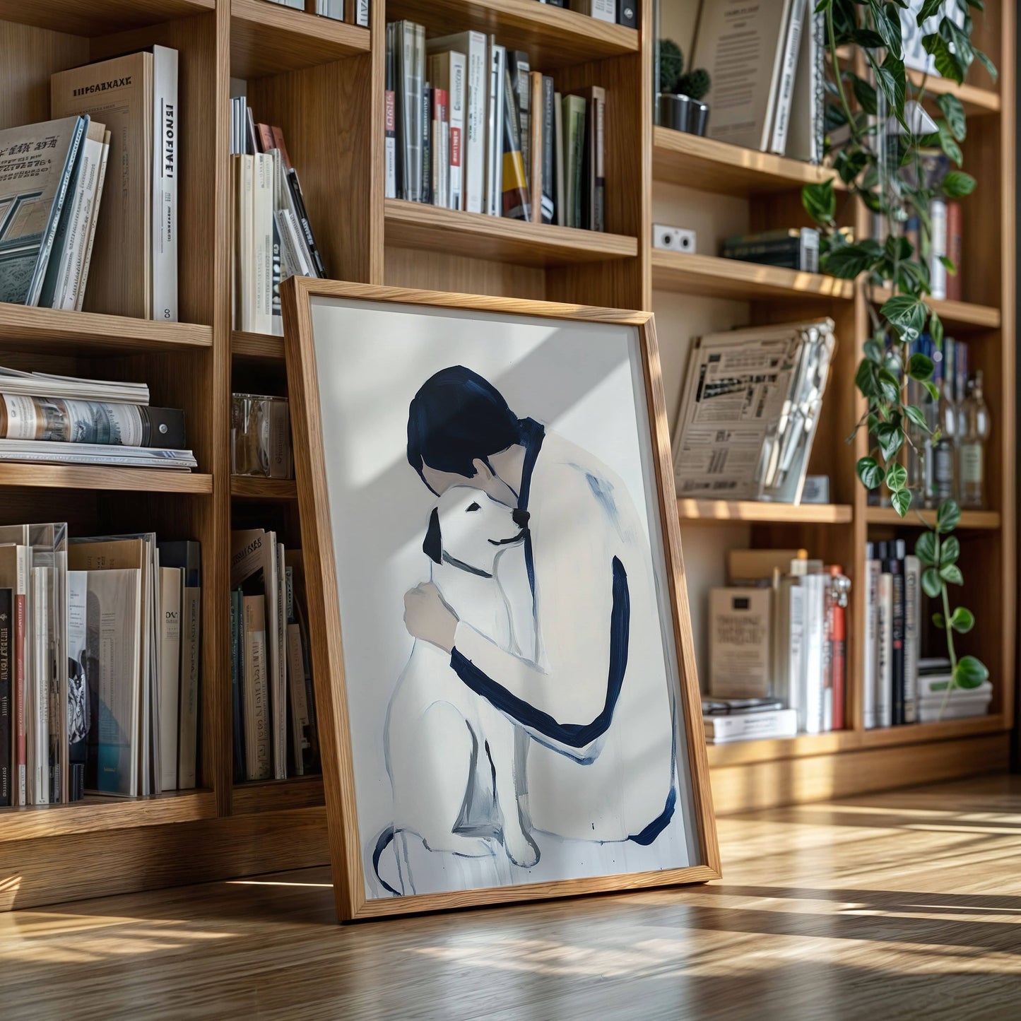 Loyal Hearts In Navy And White