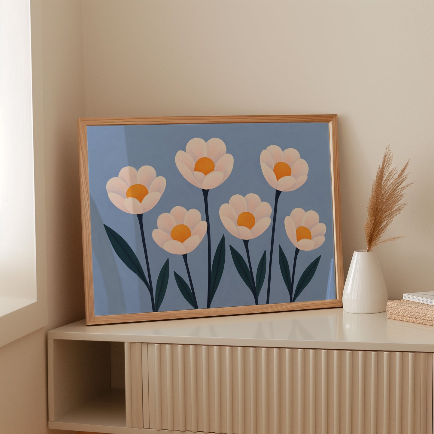 Sunlight Blooms in a Blue Sky