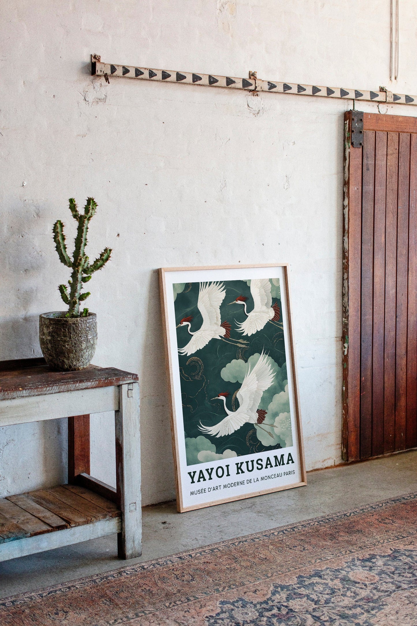 Celestial Flight – Cranes in a Dreamlike Sky