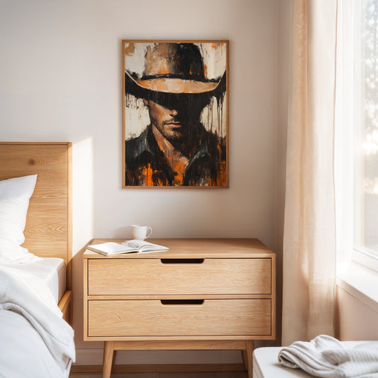 Shadowed Cowboy – Bold Western Expression