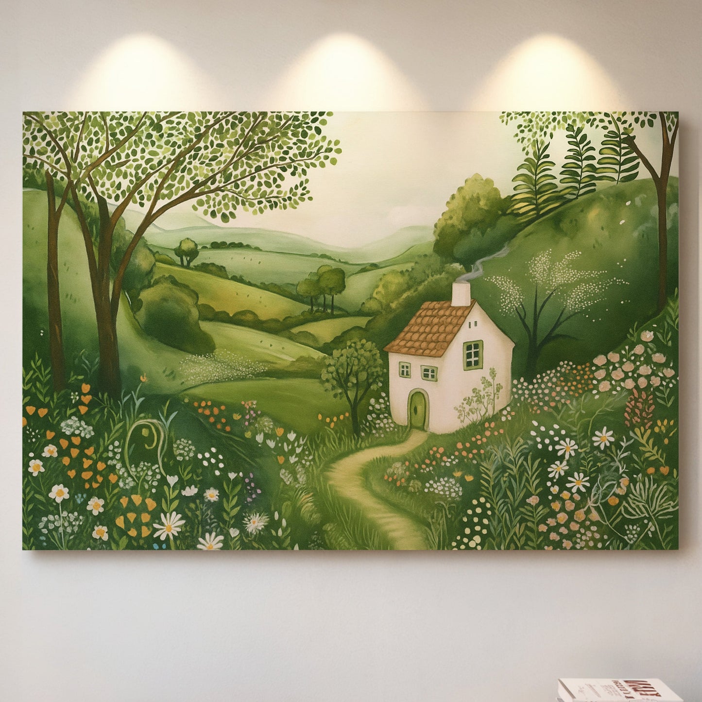 Cottage Path Through the Wildflowers