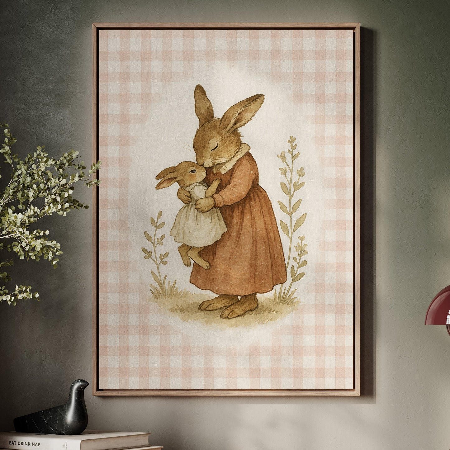 Mama Bunny’s Kiss in Gingham