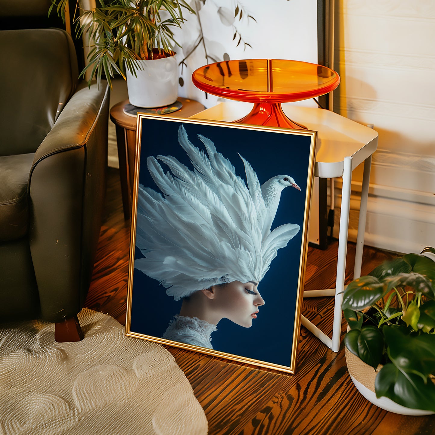 Crowned by Wings in Blue Silence