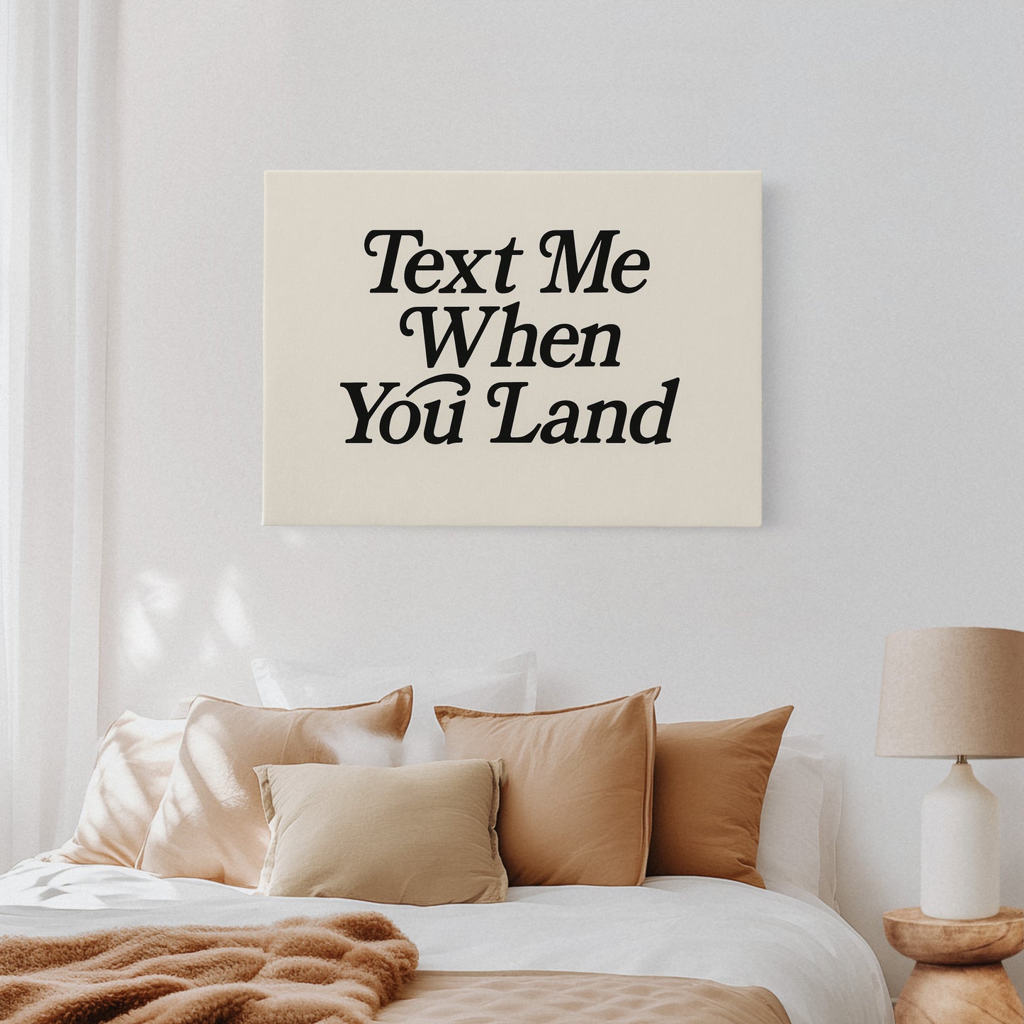 Text Me When You Land Serif Print