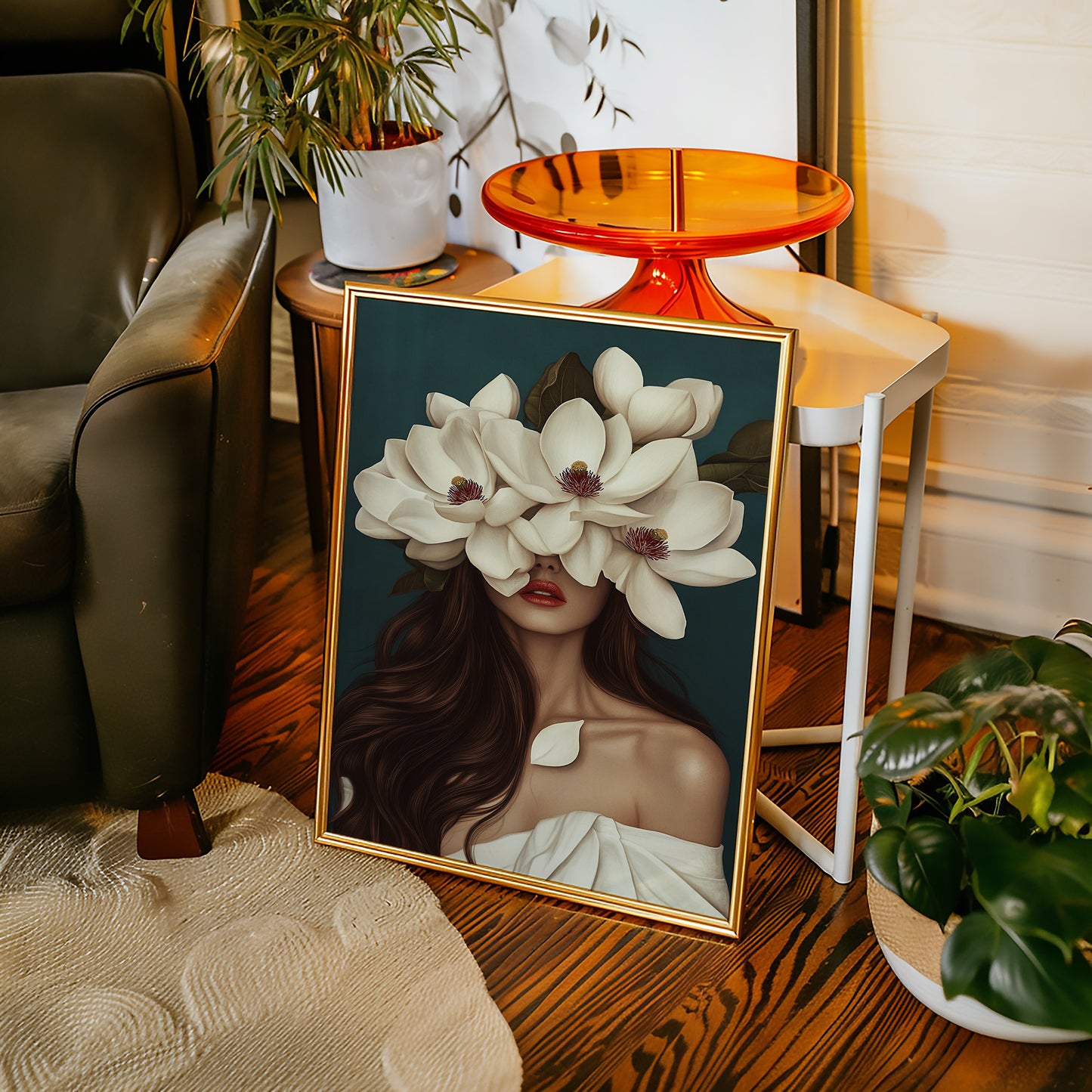 Crowned in Crimson Magnolia