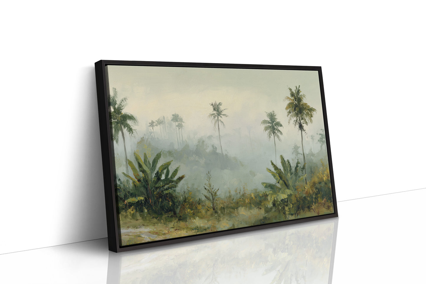 Morning Mist Through Palms