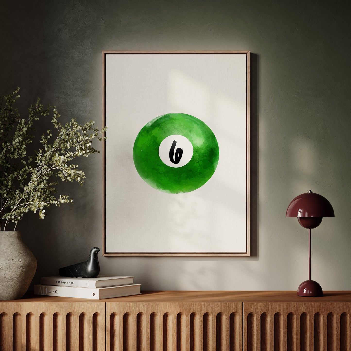 Lucky Six Floats In Emerald Depths