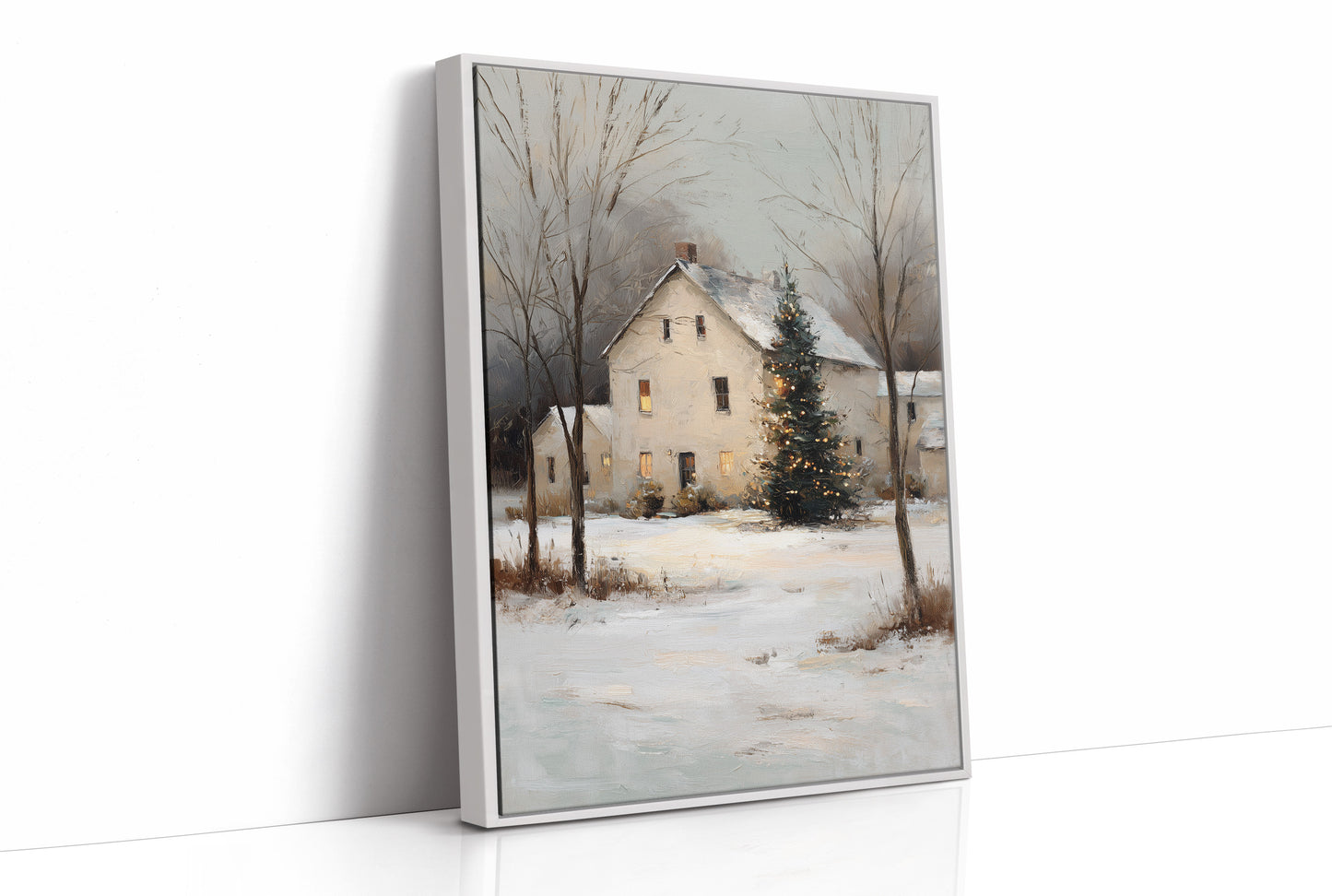 Winter's Embrace: Farmhouse Serenity