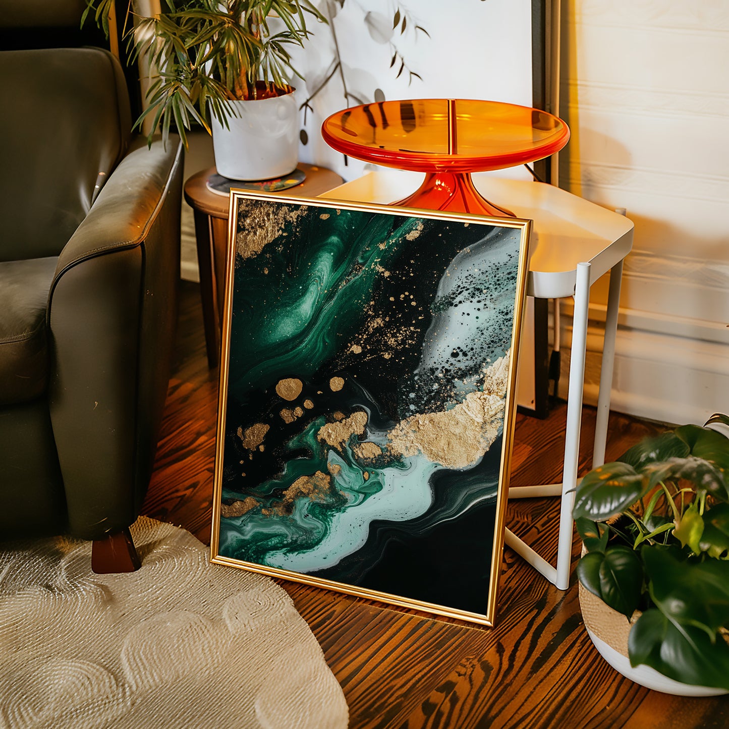 Emerald Rush with Gilded Horizon