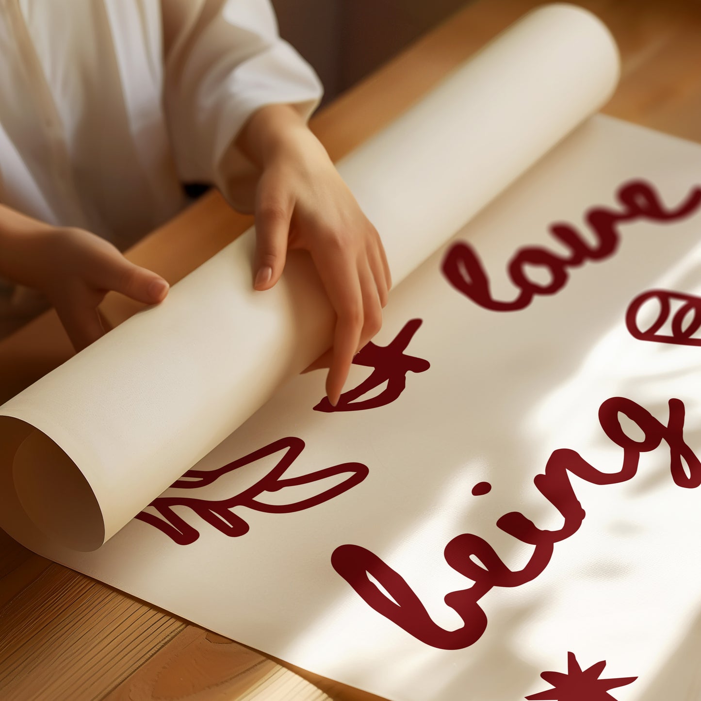 Sweet Moments In Burgundy Lines