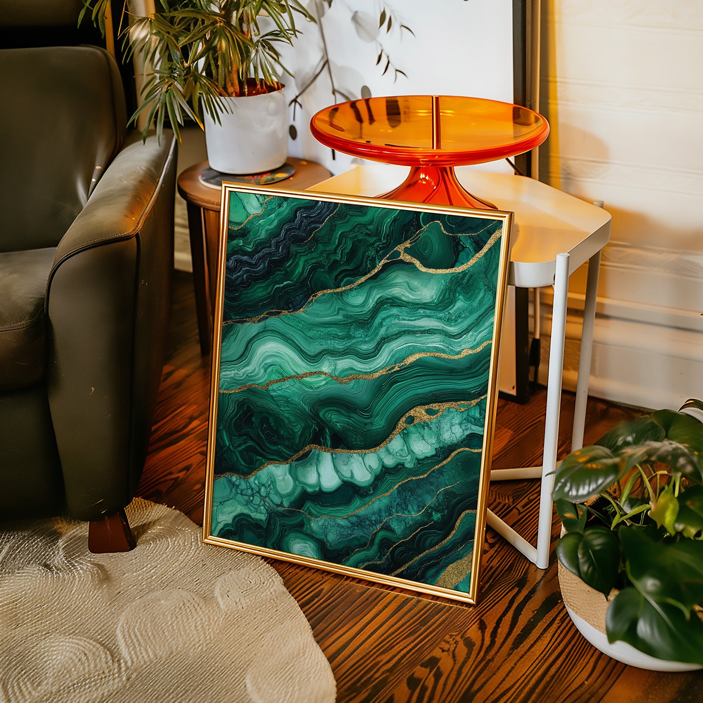 Veins of Emerald and Golden Earth