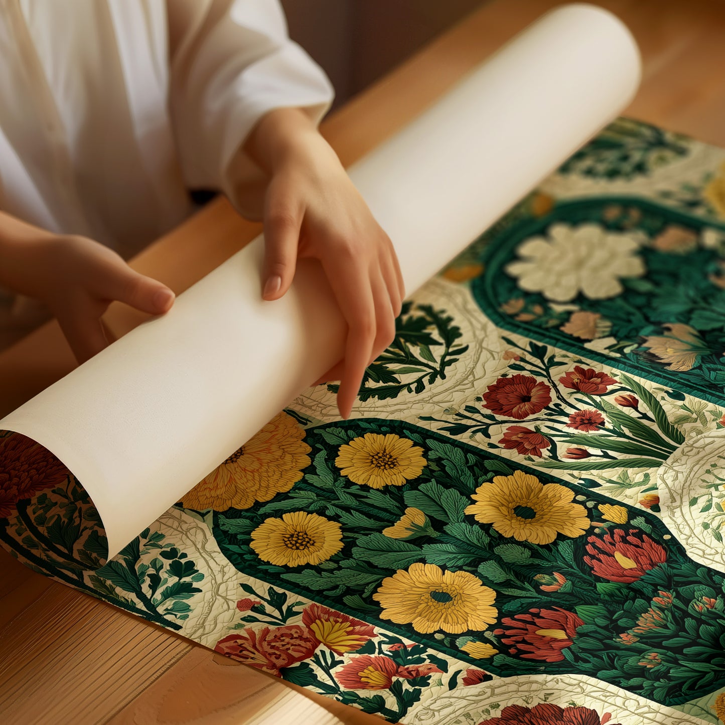 Chrysanthemum Panel Garden Tapestry