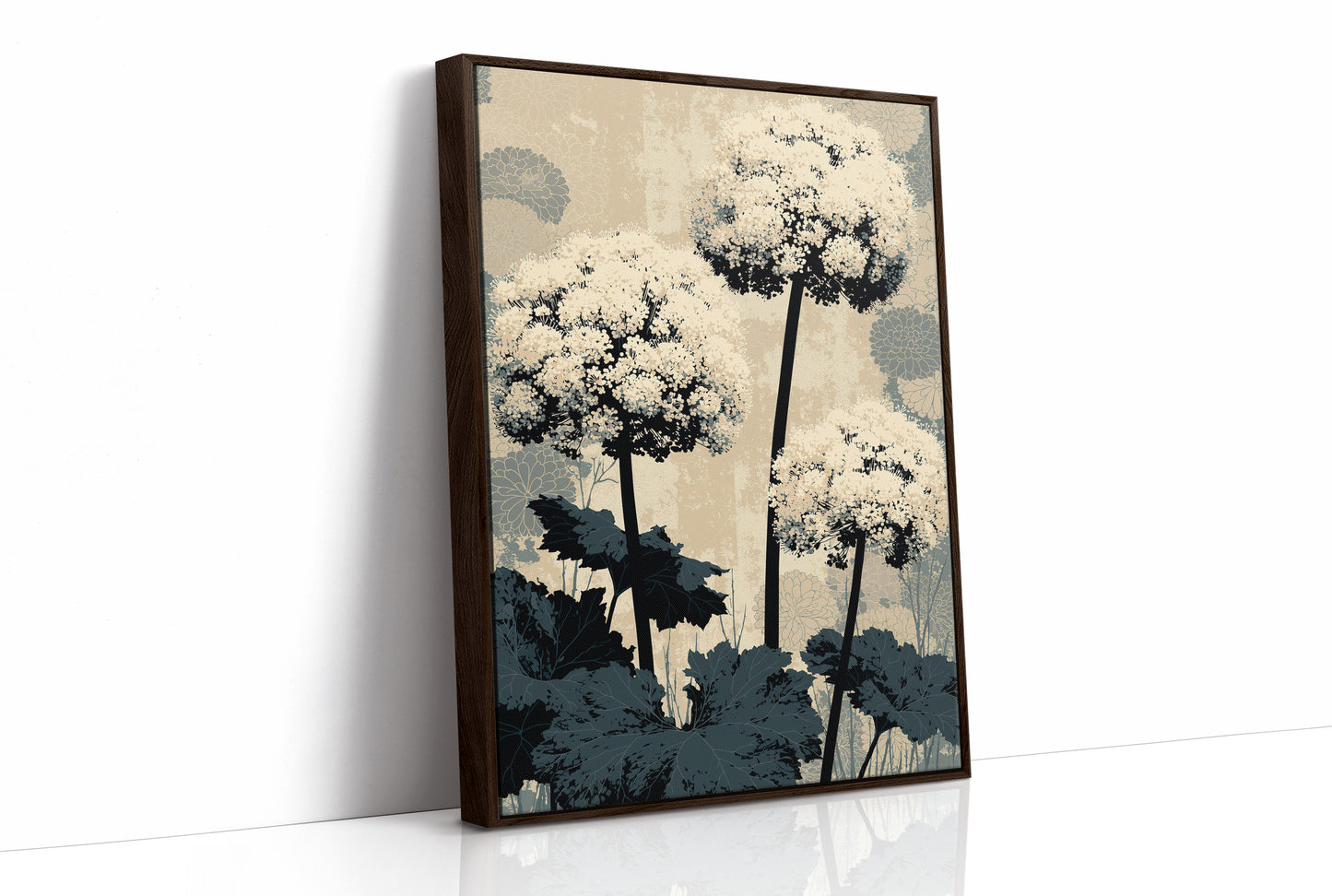 Hydrangea Stems in Silhouette