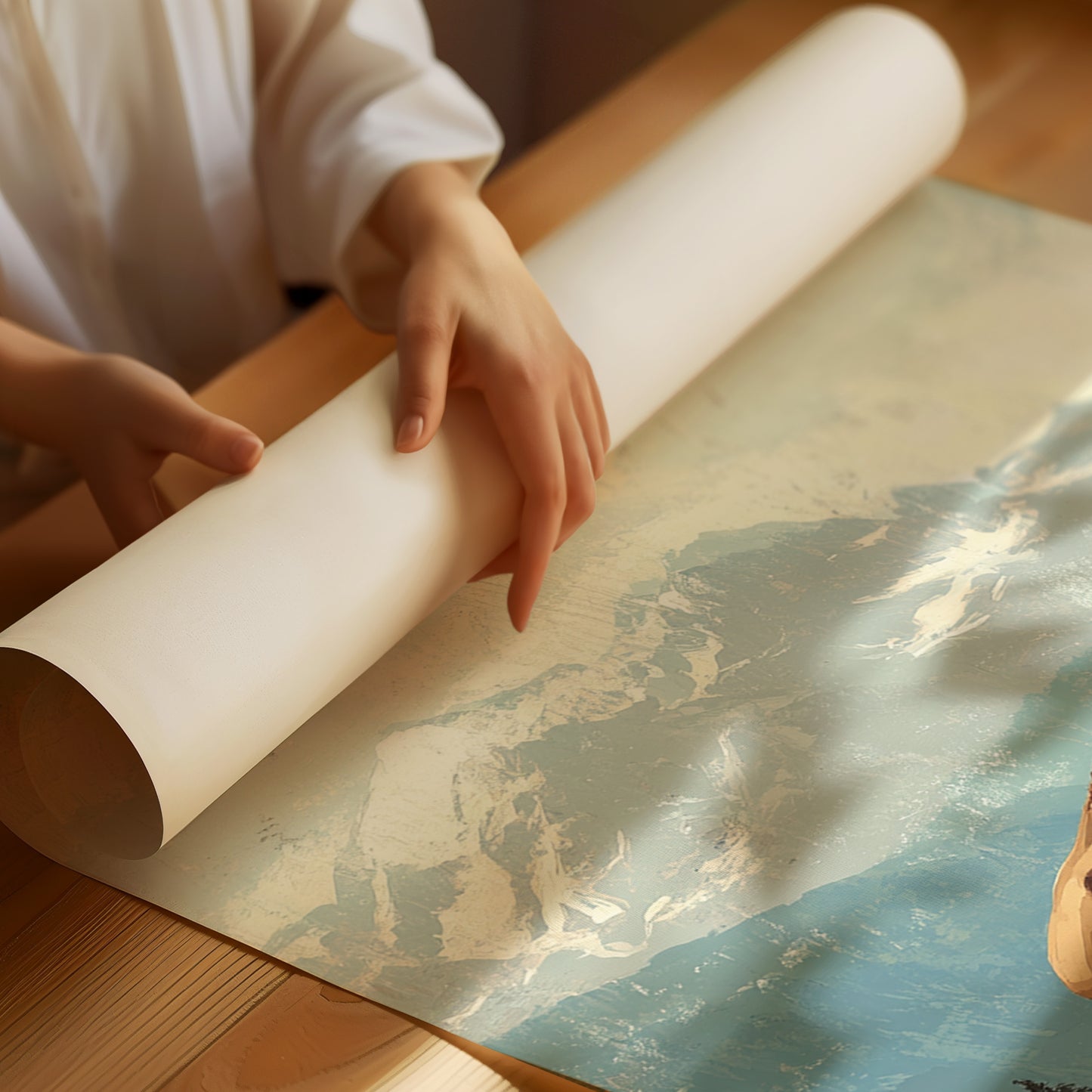 Bison Beneath the Mountain Sky