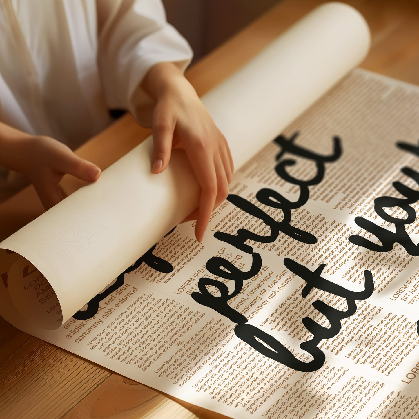 Headlines Dance Through Morning Light