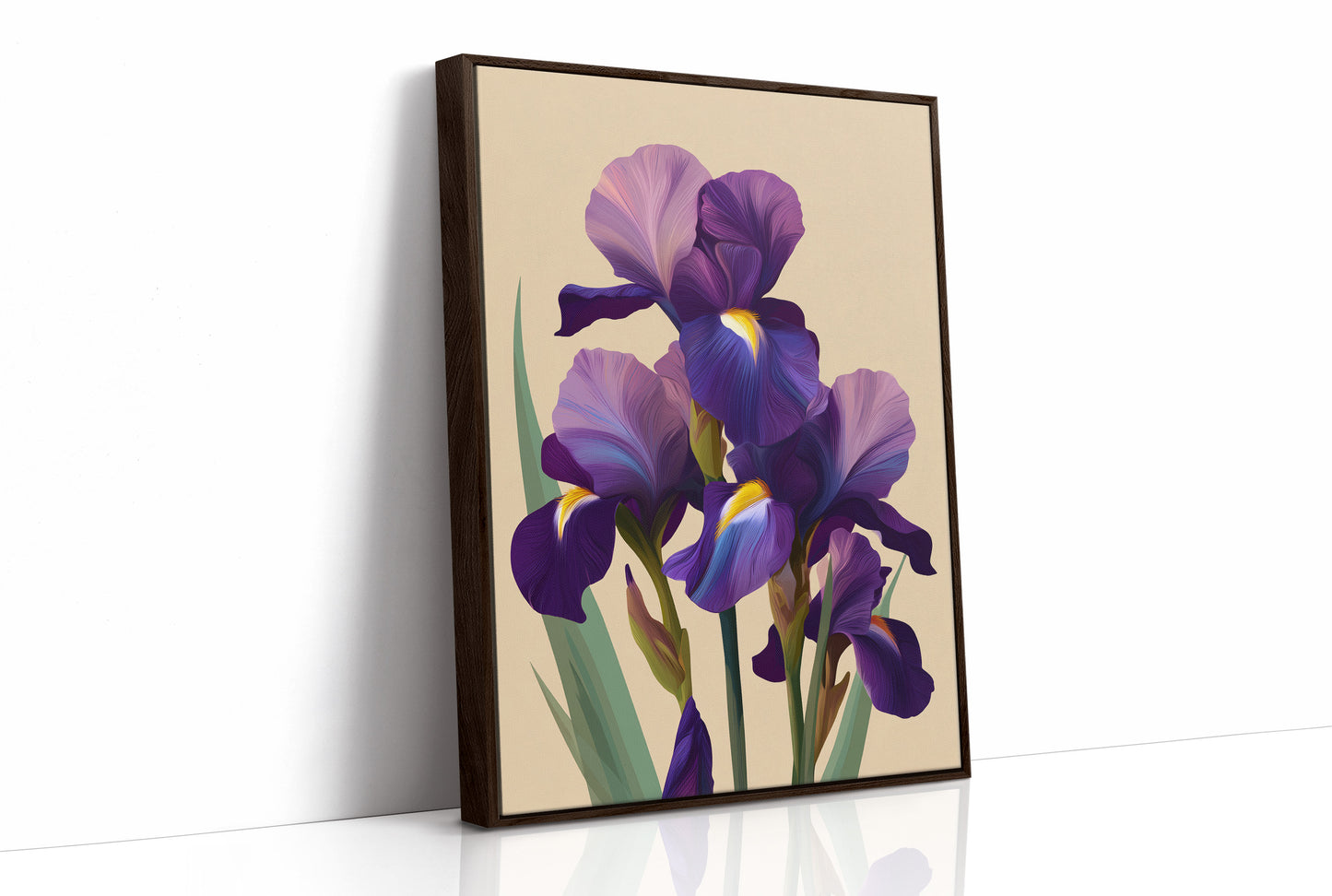 Three Irises Before Dusk
