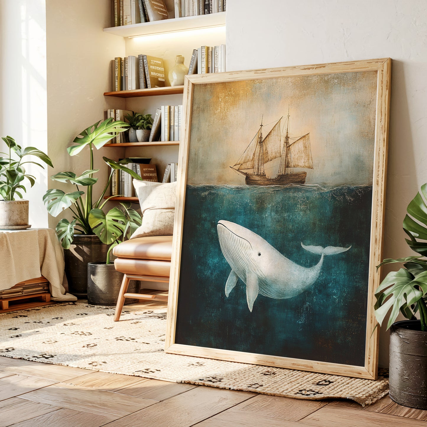 Whale Dreams Beneath the Tall Ship