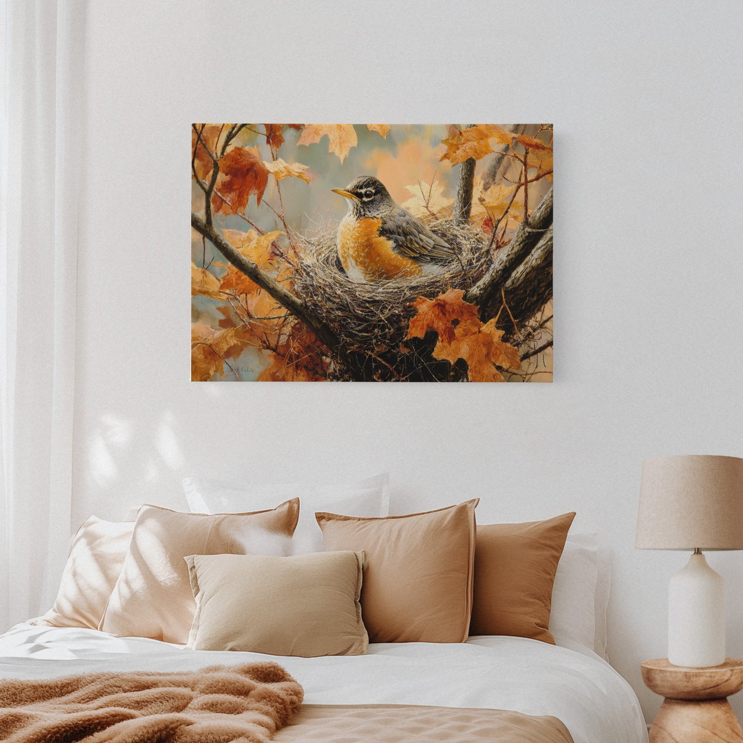 October's Robin Finds Maple Rest