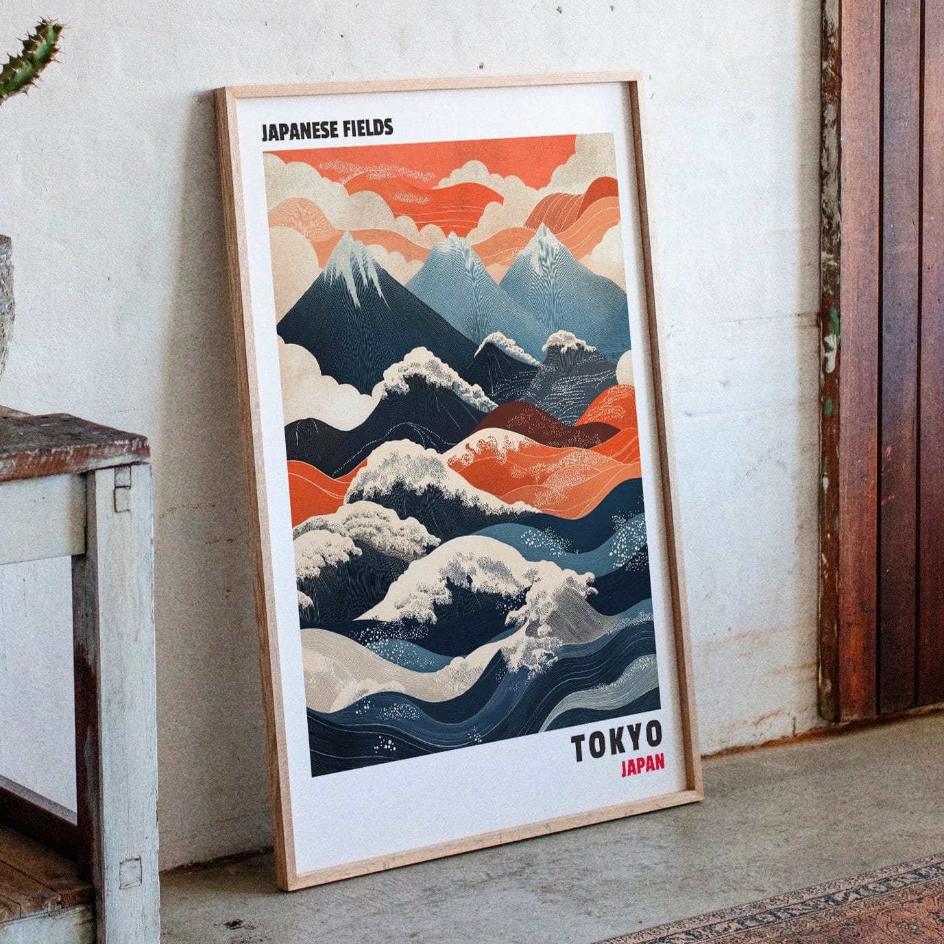 Japanese Fields – Mountain and Wave Harmony