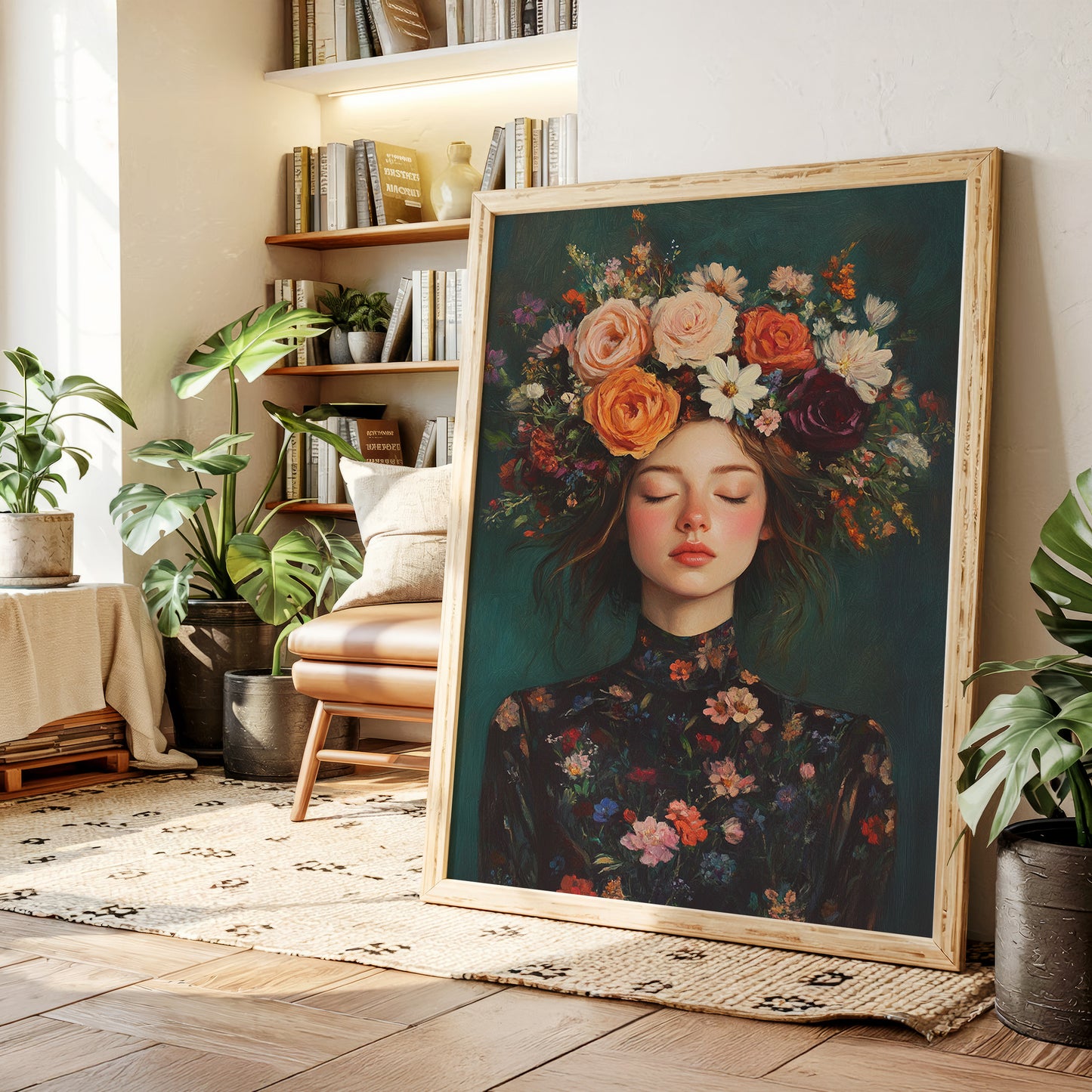 Floral Reverie in Midnight Bloom