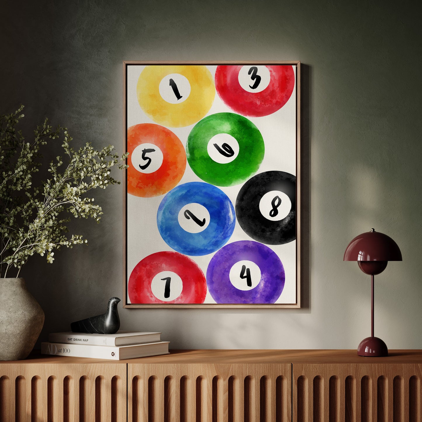 Lucky Numbers Dance In Watercolor