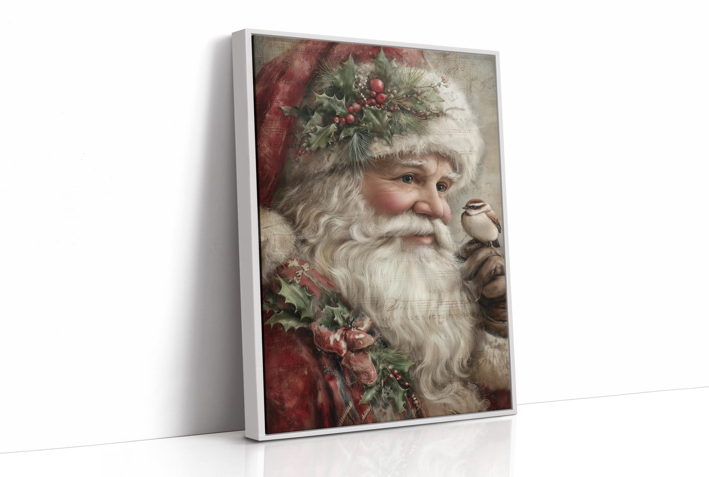 Santa with Nature's Tiny Messenger