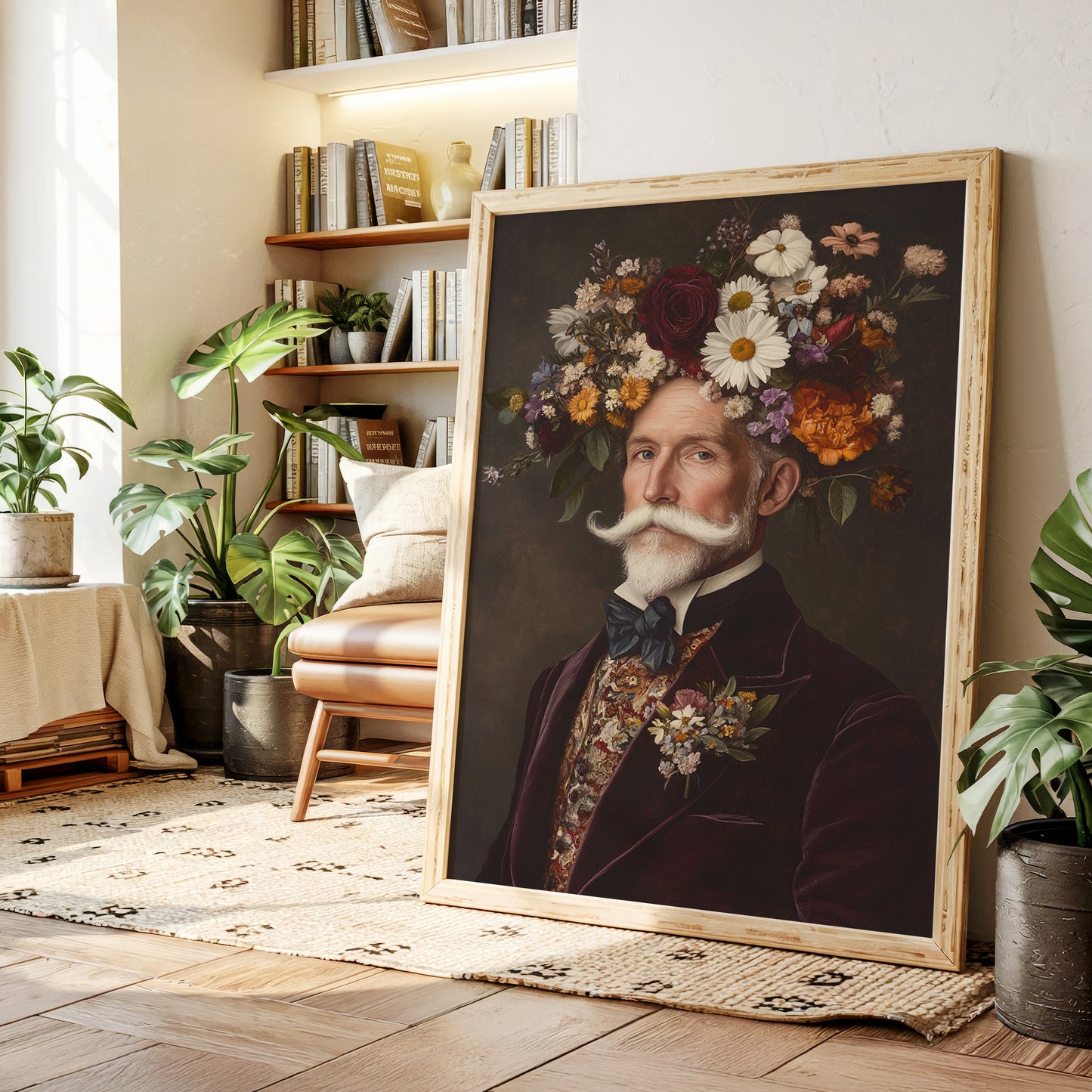 Velvet Gentleman in Wildflower Crown