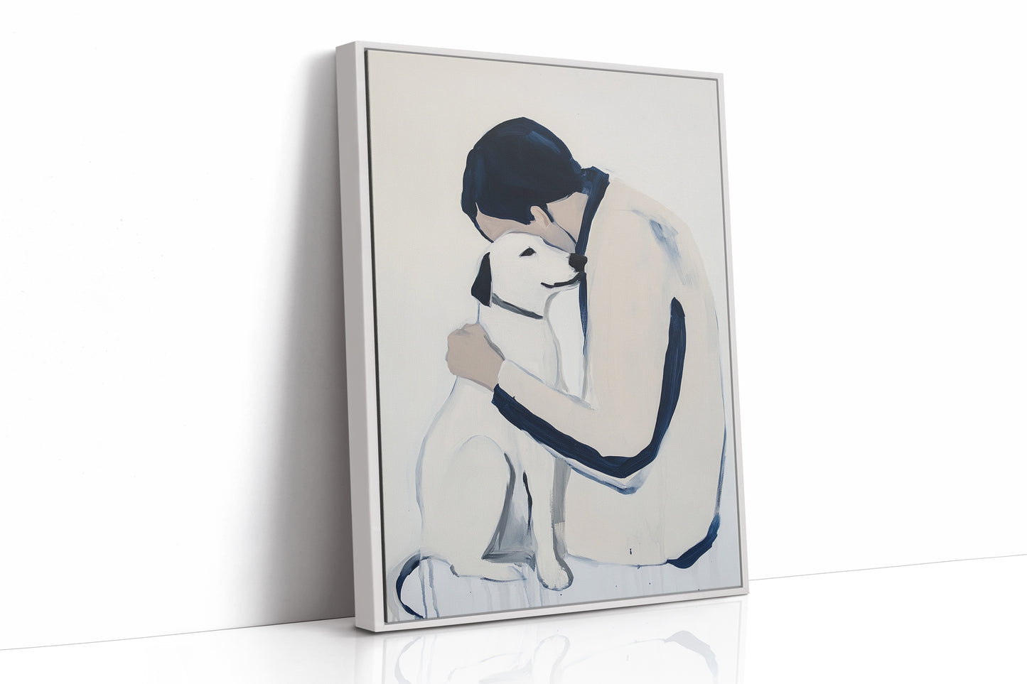 Loyal Hearts In Navy And White